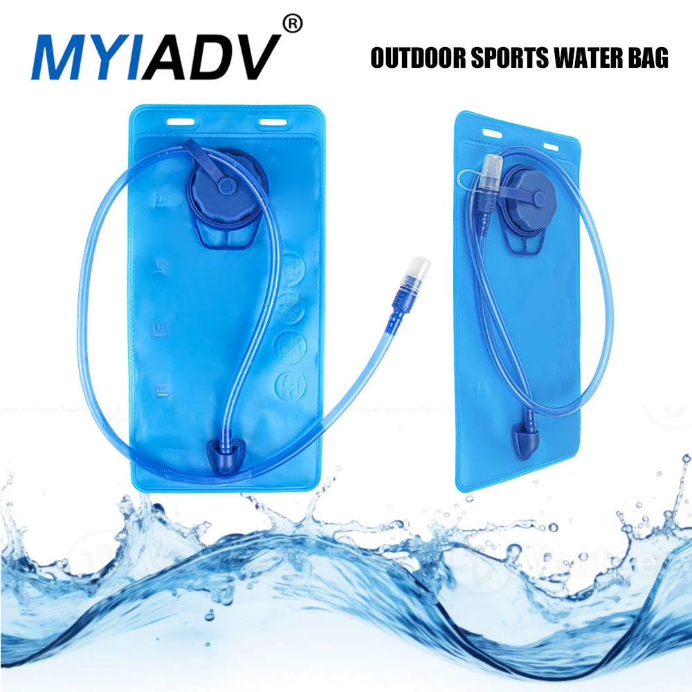 

2L Folding Water Bag with Drinking Tube Bicycle Riding Hydration Portable Food Grade Camping Water Bag Outdoor Sports Backpack