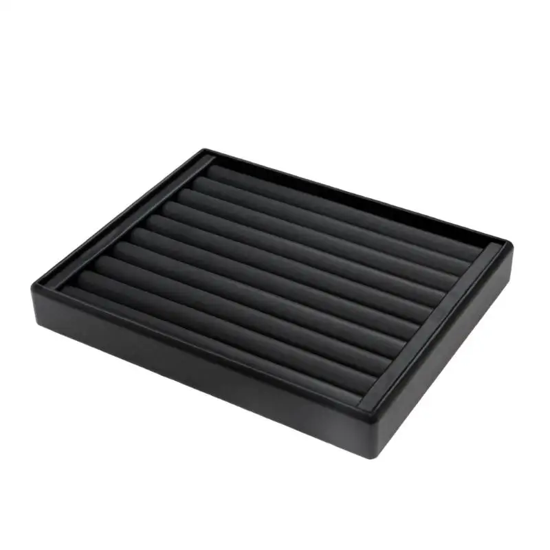 A52E Hochwertiges Multi-Ringhalter-Tablett aus Leder, 20 x 25 für professionelle Präsentation und persönliche Sammlung – Detail 5