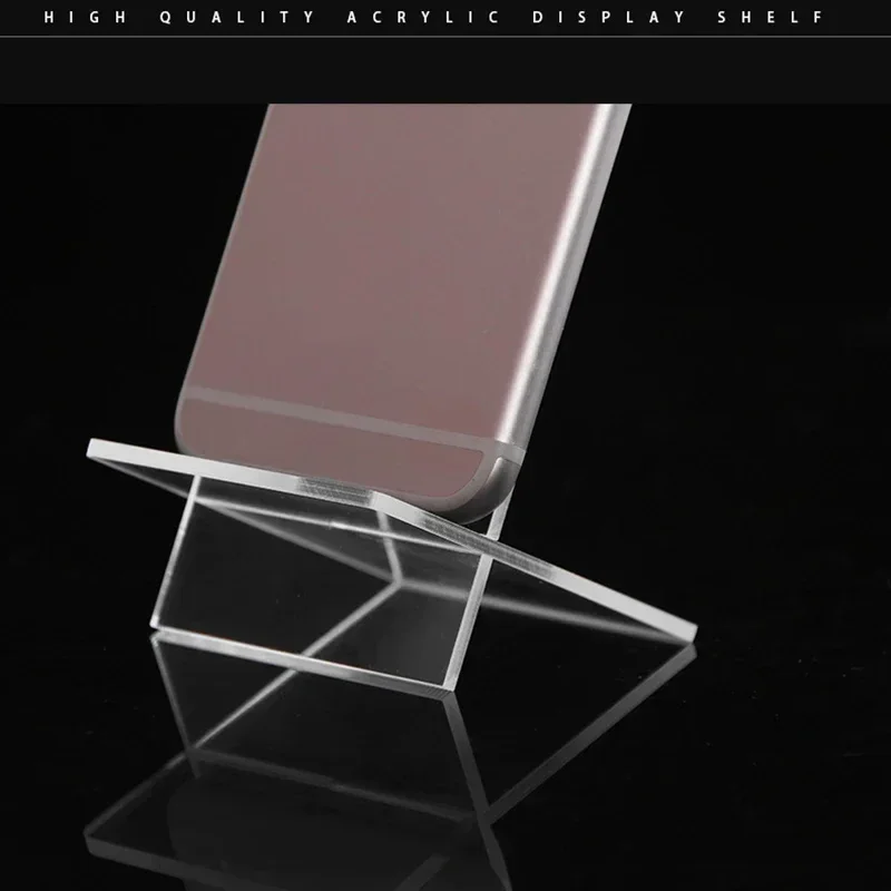 5 قطع الجملة الاكريليك عرض الرف عرض المجوهرات الهاتف المحمول عرض المحفظة نظارات الرف تكشف الإطار #6