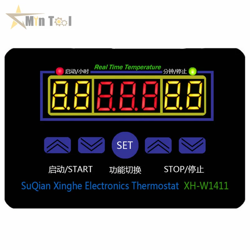 

XH-W1411 DC 12V Thermostat LED Digital Temperature Controller AC 110V 220V 10A Switch Thermometer Regulator Relay Output