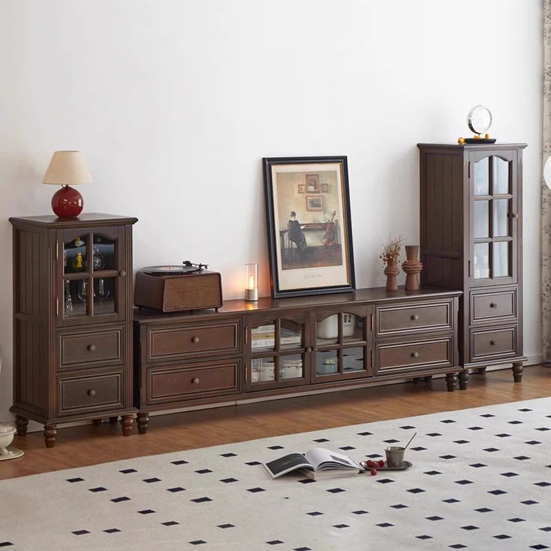 

American Retro Tv Stand With Drawer Classic Mid Century Elegant Tv Stand Luxury Glamour Mobiletto Porta Tv Room Furniture