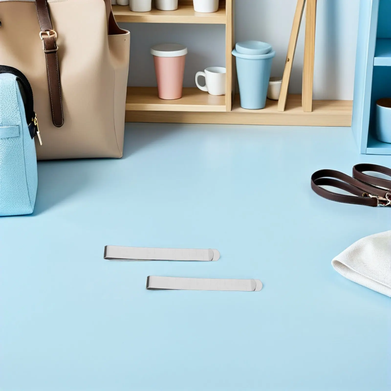 

18Pcs Stainless Steel Hemming Clips Sewing Measurement Ruler 3-Inch Seam Gauge for Fabric Clamping Quilting Dressmaking Pant Hem