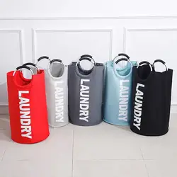 Dirty Laundry Basket Large Foldable Oxford Fabric Laundry Hamper Withandles Storage Bin Waterproof Oversize For Home Bedroom