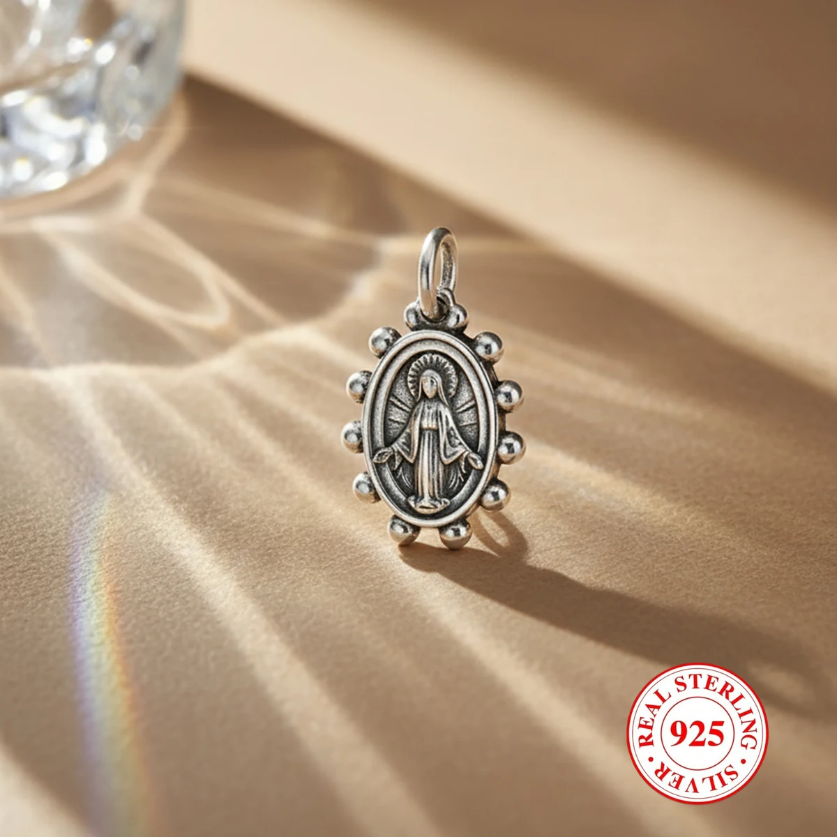 

1 шт. Подвеска «Наша леди» из стерлингового серебра S925, подвеска «сделай сам», уникальный и подвеска «сделай сам» в стиле ретро, для повседневного использования, вечеринки и банкета