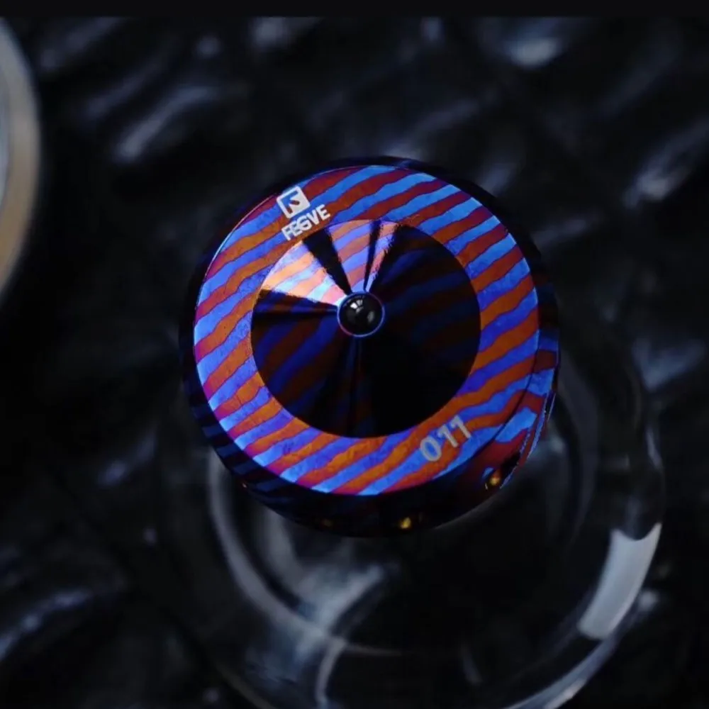 Fegve edc interior paz 2.0 dedo torcido topo fidget spinner titânio brinquedos adultos alívio da ansiedade gadgets design original