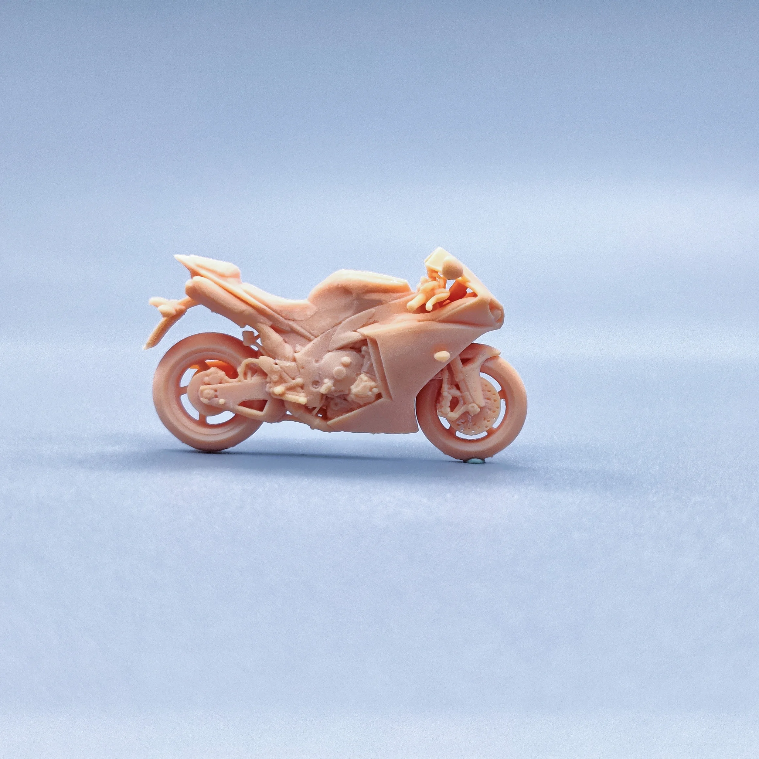 1/64 1/43 Figurines Scale Model Resin YZF-R1 2009 Sixth Generation Uncolored Miniatures Diorama Hand-painted  V918
