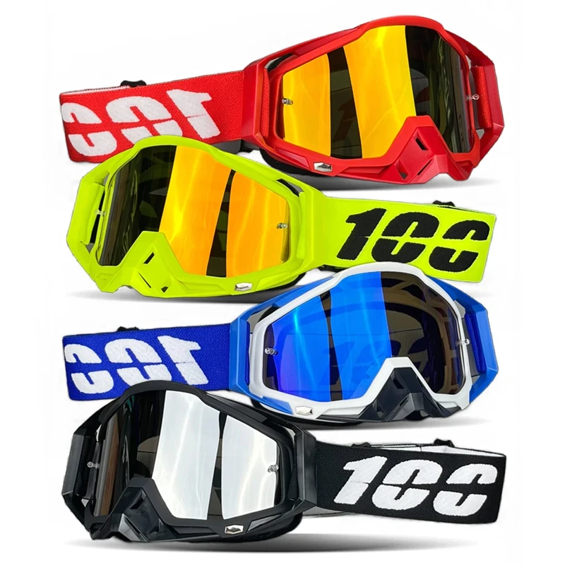 Colorful Motorcycle Glasses Goggles Motocross Goggles High Quality Helmet Moto Dirt Bike ATV Ski For Outdoor Sports Glass Scoote