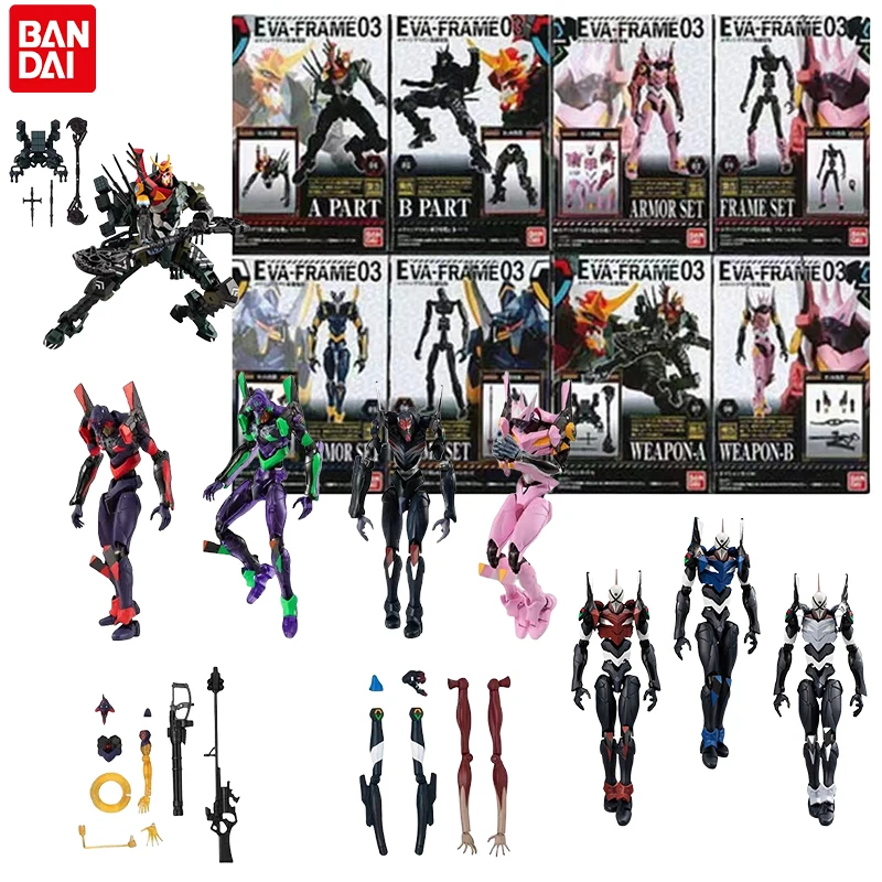 

Bandai Original Shokugan EVA FRAME Multifit Suit Machine No. 1 8 Anime Action Figure Collection Robot Model Toys Gifts