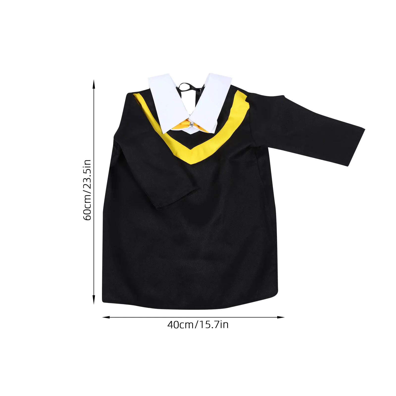 

Doctor Gown Hat Kids Graduation Outfit Preschool Pupils Lightweight Safe Material Boys Girls Photography Performance Costume