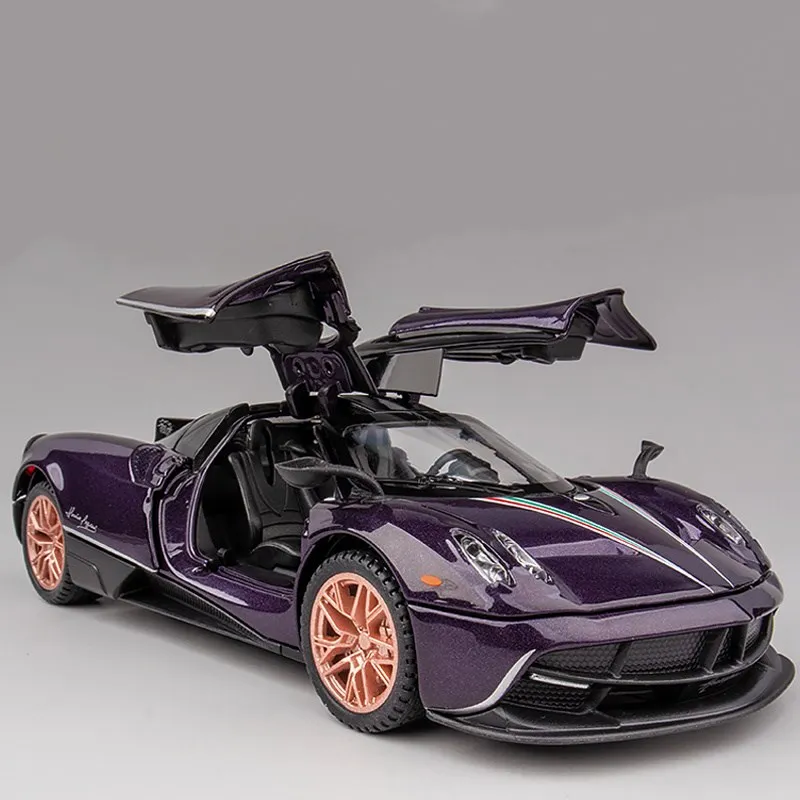 1:32 Simulation Pagaali Huayra Dinastia Alloy Racing Car Model Decoration Diecast Toy Vehicles Metal Sound Light Boy Toys Gift