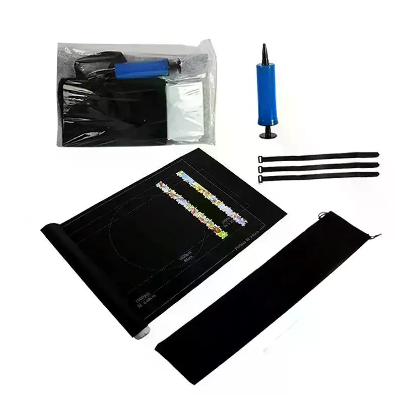 Felt Jigsaw Puzzle Roll Mat With Non Slip Surface And Large Capacity Perfect For Puzzle Lovers Home Leisure Time