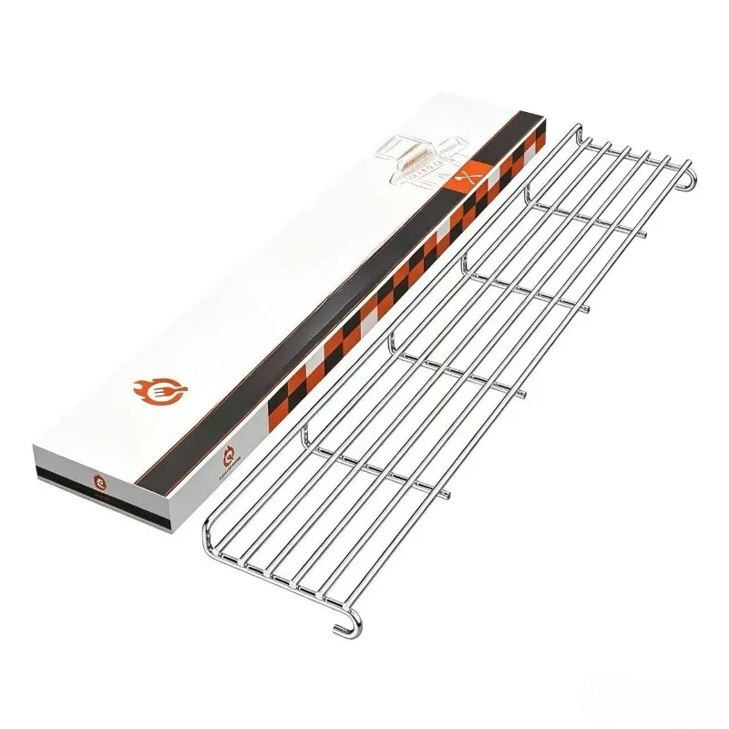 304 Stainless Steel Grill Warming Rack Compatible with 410 BBQ Grill Upper Layer Expand Capacity Warming Grid Accessory