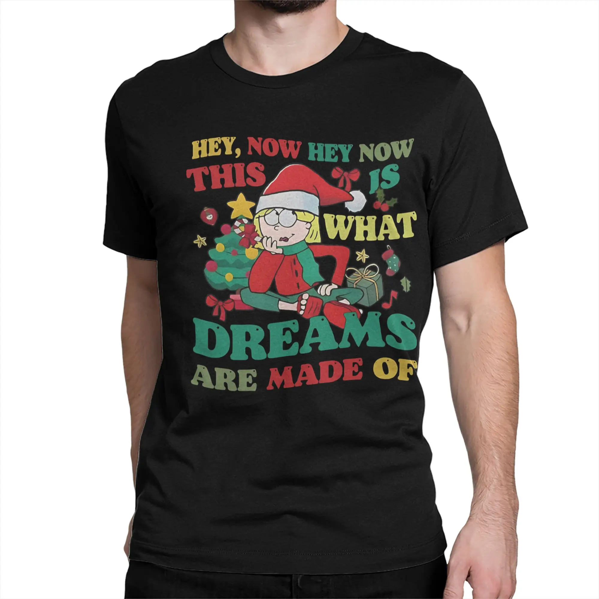 Men Women Lizzies Cartoon McGuires T Shirt This Is What Dreams Are Made Of Christmas Cotton Clothing Tee Shirt Classic T-Shirts