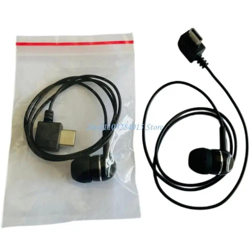 R6FF Mini Type C Aurbud in Ear Fit Cable Inline Microfoni per telefonate