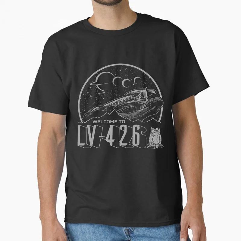 

0731 Xenomorph 80s Horro movie Alien Ellen Ripley Sacry sic fi Space monster welcome to lv-426 Gift T shirt large size Tops