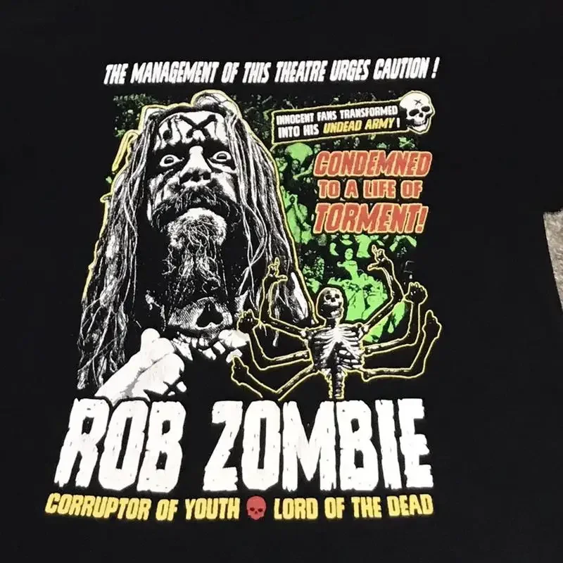 Rob Zombie für Fans, schwarzes T-Shirt aus Baumwolle, alle Größen S 5Xl