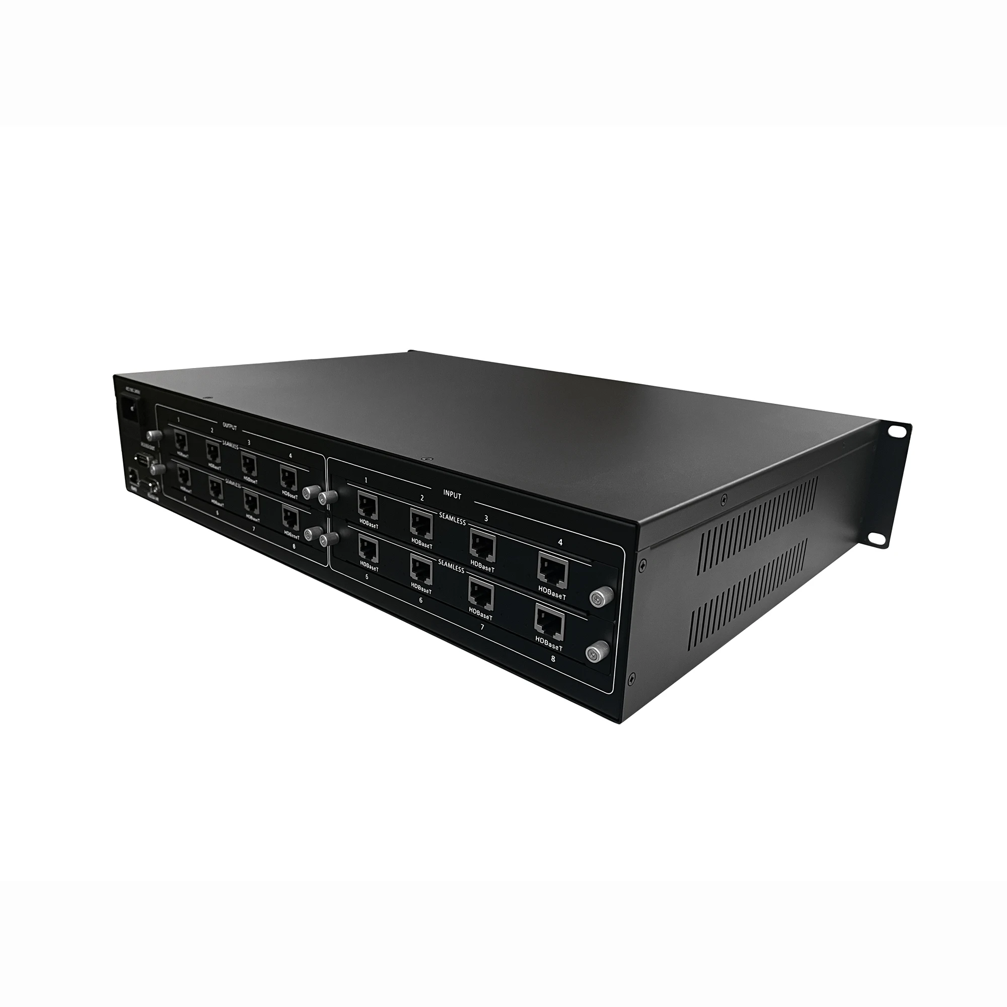 Professional 8x8 4K Seamless Hybrid Matrix Switcher HDBase T Matrix with IR Control Long Distance Transmission