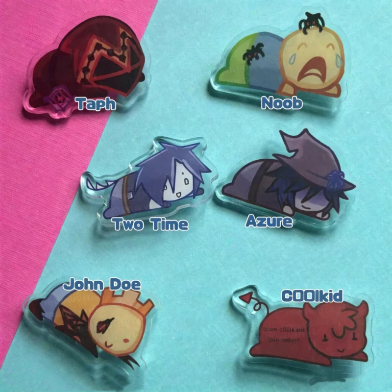 Forsaken Acrylic Pins - C00lkid Azure Two Time John Doe Noob Taph Brooch Cosplay Accessories Badge For Backpack Fans Gift
