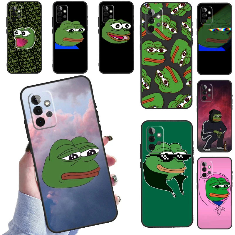 Sad Frog pepe meme Case For Samsung A52S A21S A02S A03S A51 A71 A50 A70 A12 A22 A32 A42 A72 A52 Phone Coque