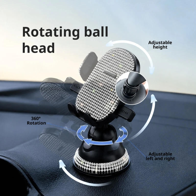 Gravity Car Phone Mount Shockproof Cellphone Holder Compatible With Circular Air Vent, Christmas Halloween Holiday Gift for Car