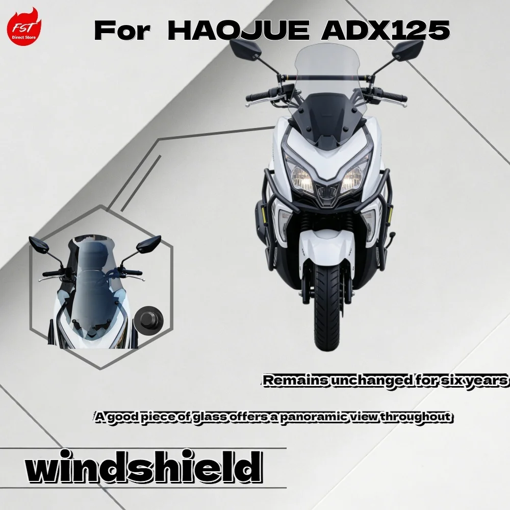 

Fit Haojue ADX125 Heightened Front Windshield Glass for Enhanced Riding Experience