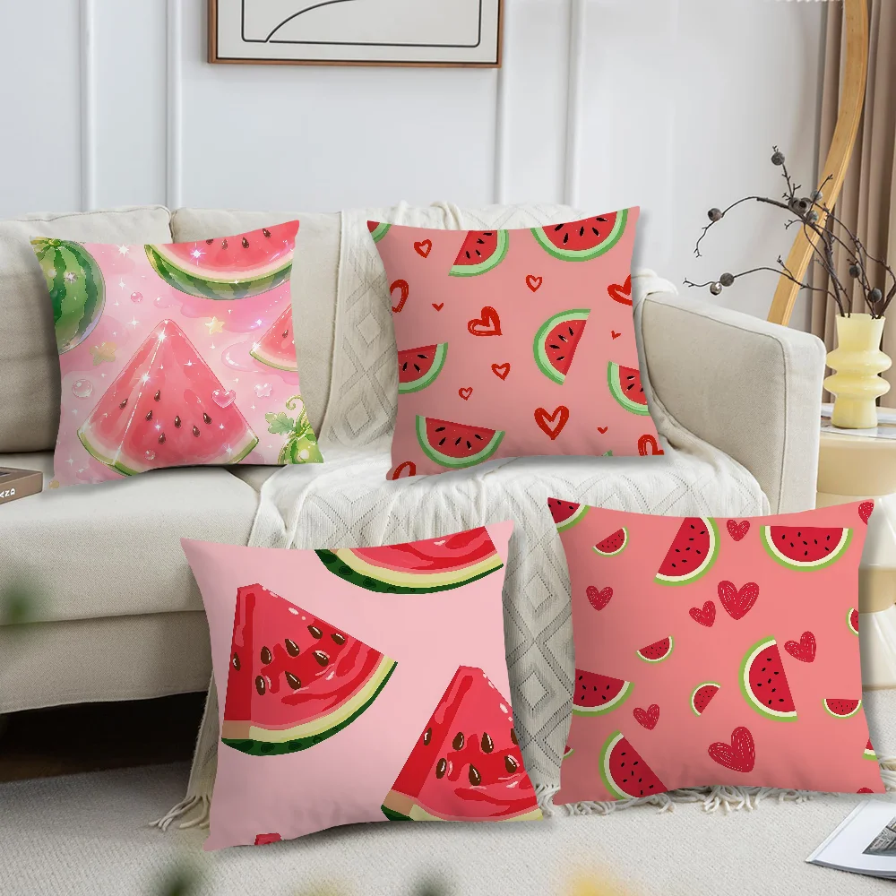 Refreshing Summer Watermelon Cushion Cover For Pillow Printing Sofa Decoration Home Car Room Coffee ShopOffice Nordic Simplicity