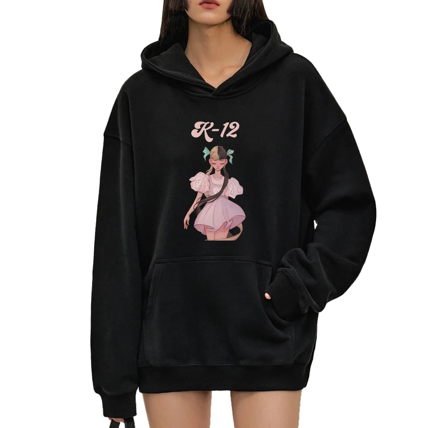 Hot Singer Melanie Martinez cute girl print Hoodie 2024 Men Women Fashion Fleece Long sleeve Sweatshirt Unisex Casual pullovers