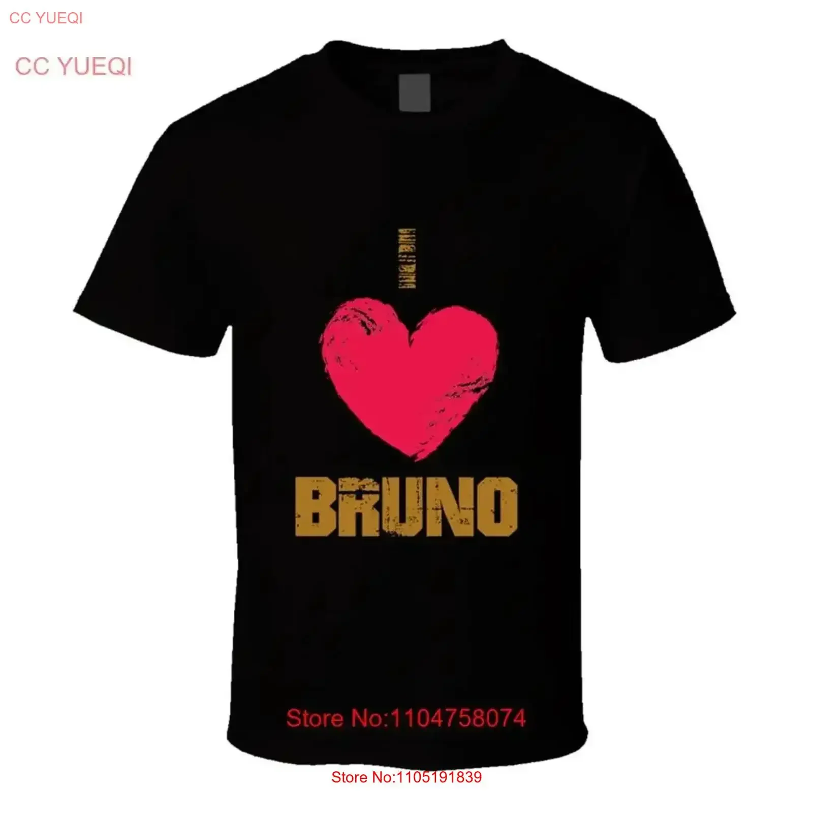 

Футболка I Love Brun, винтажная стираная уличная одежда, дышащая повседневная одежда, универсальная модная эластичная винтажная одежда