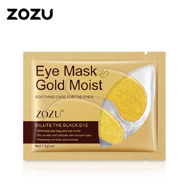 Gold Eye Mask Anti Dark Circles Removal Eyes Bags Moisturizing Nourishing and Fading Eye Lines Beauty Eye Skin Care 10 Pairs.