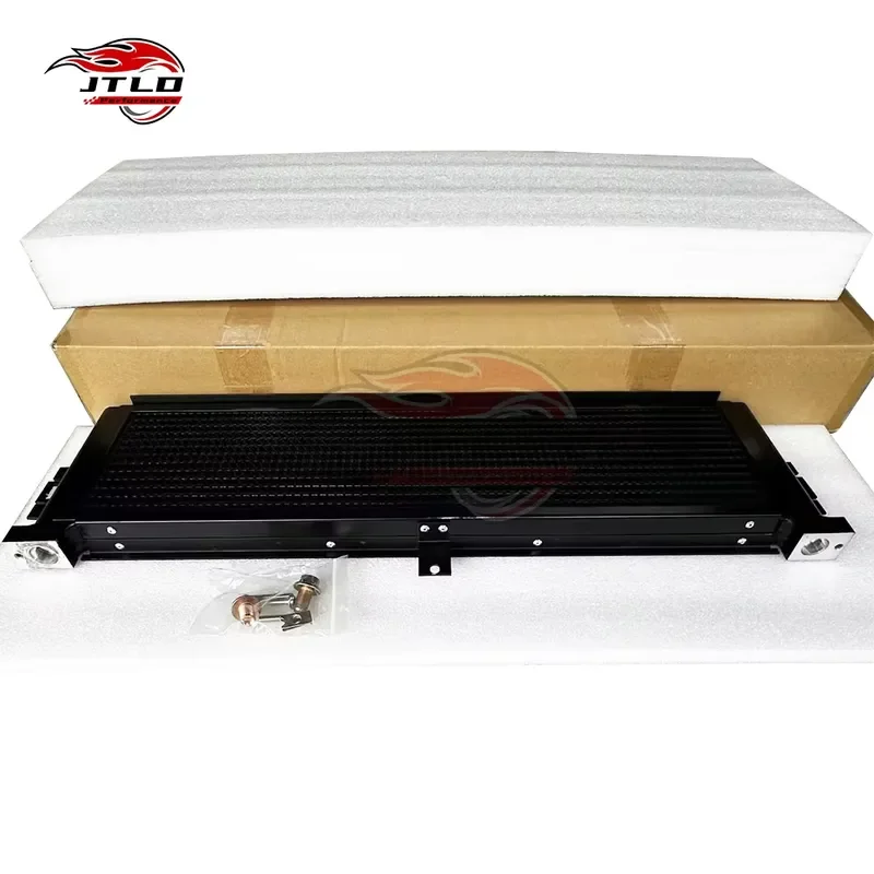 Engine Oil Cooler With Mesh Guard for BMW M3 M4 G80 G82 G87 S58 Aluminum Transmission Oil Cooler Radiator Cooling Kit