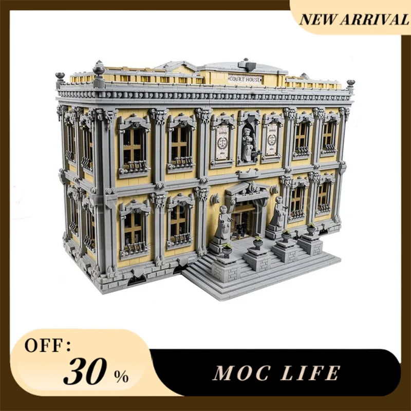 [13861PCS] Aangepaste MOC Hofhuis Creatieve Bouwstenen Set STEM Educatief Speelgoed Bouw Model Kit Verjaardagscadeautjes