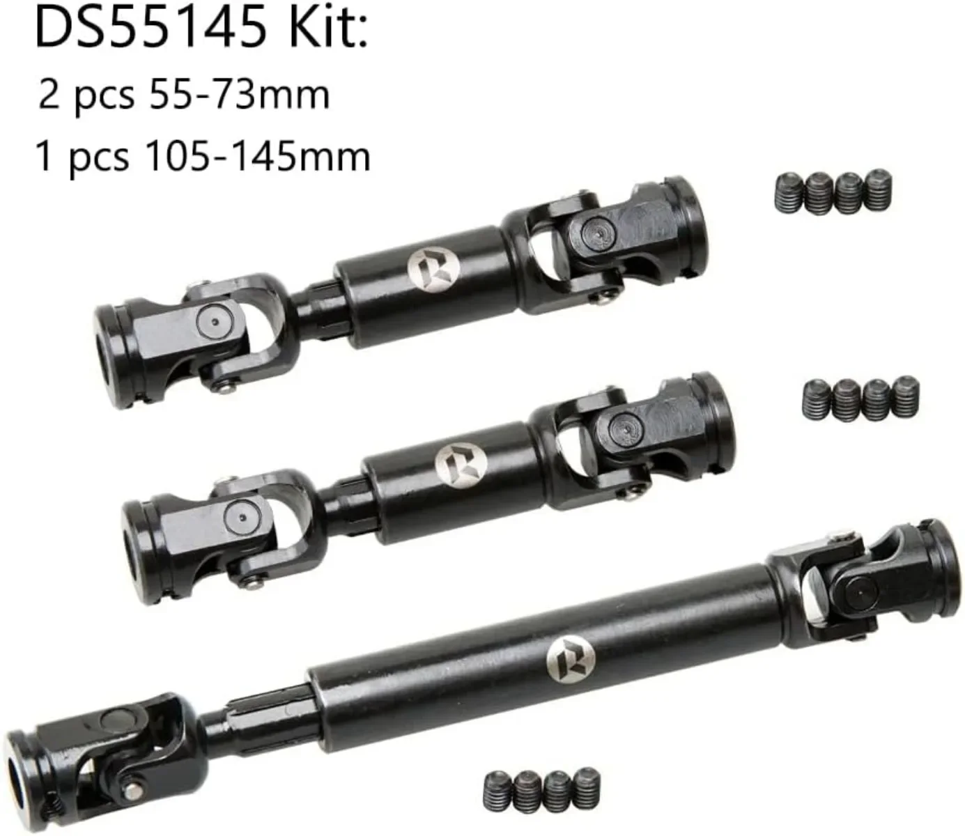 

RhinoRC Tiny Stainless Steel Heavy-Duty Drive Shaft for 1/10 RC Car Crawler Axial SCX10 TRX4 Redcat Gen8