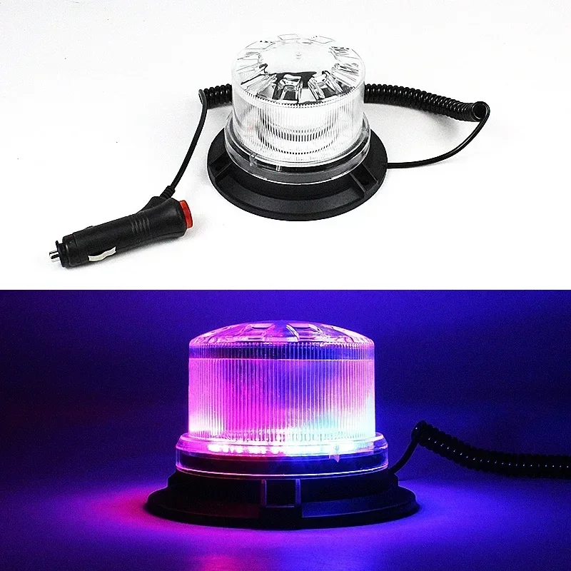 Durable Portable  Applicable Forklift LED Warning 24LED Flash Light Car Strobe Roof  Car Safety School Bus Signal Light