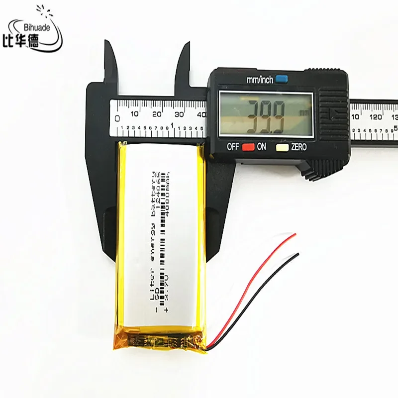 Good Qulity Liter energy battery 3.7V,4000mAH 124065 Polymer lithium ion / Li-ion battery for tablet pc BANK,GPS,mp3,mp4