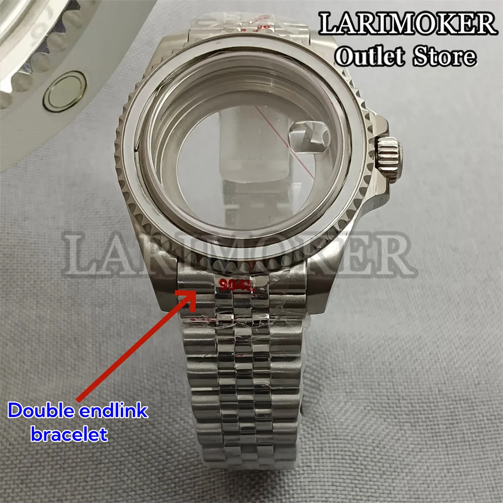 

LARIMOKER 43mm Dive watch case Stainless steel watch band sapphire glass fit NH35 ETA PT5000 Miyota2815 DG movement