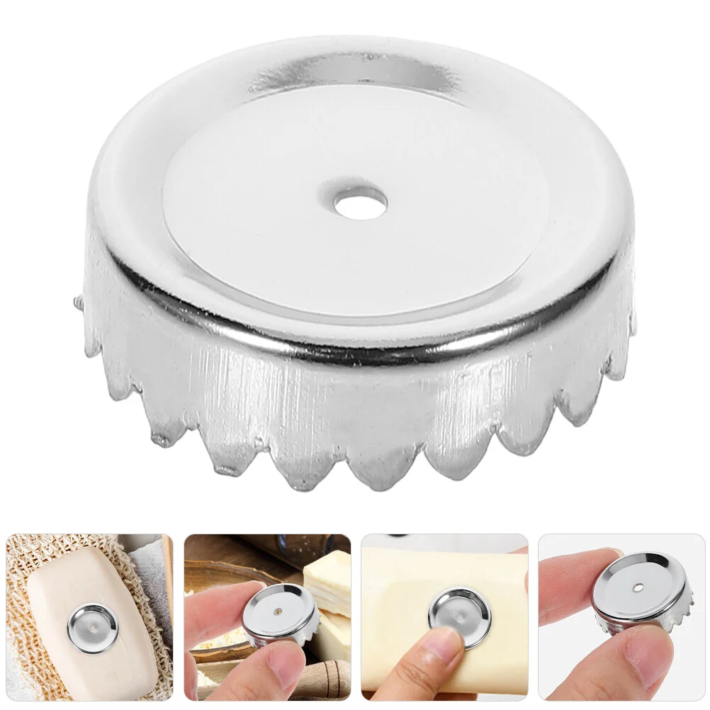 

5Pcs Soap Holder Caps Stainless Steel Magnetic Soap Rack Caps Soap Storage Holder Parts Cup Cover Wall Mounted Fixing Bracket
