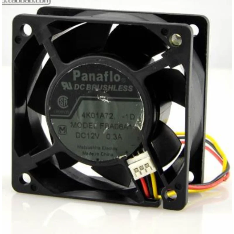 New CPU Fan for PANAFLO 8C28AD-1F FBA06A12M 12V 0.17A Cooling Fan