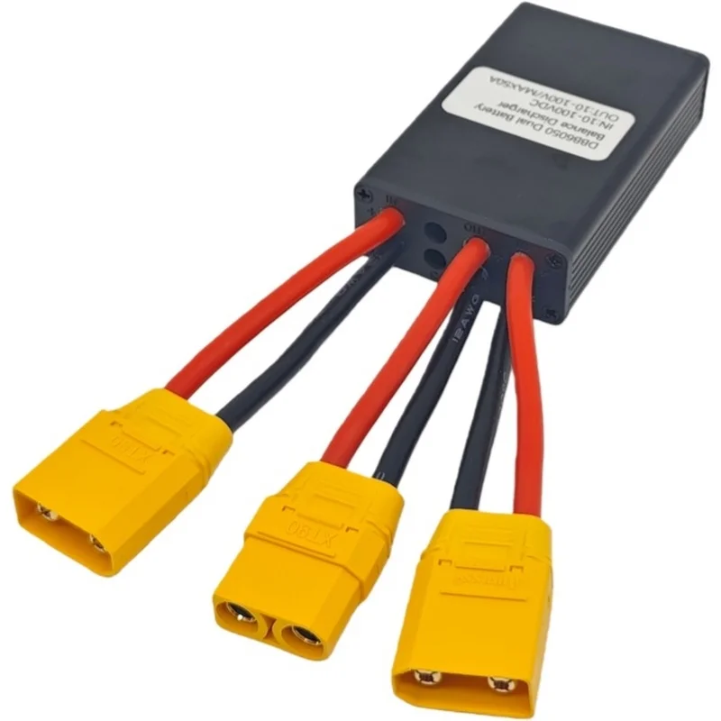 Super Sale XT90 Dual Battery Discharge Converter,Simultaneous Connection Adapter,Balanced Discharge Module,Ebike Parts,10V-100V,