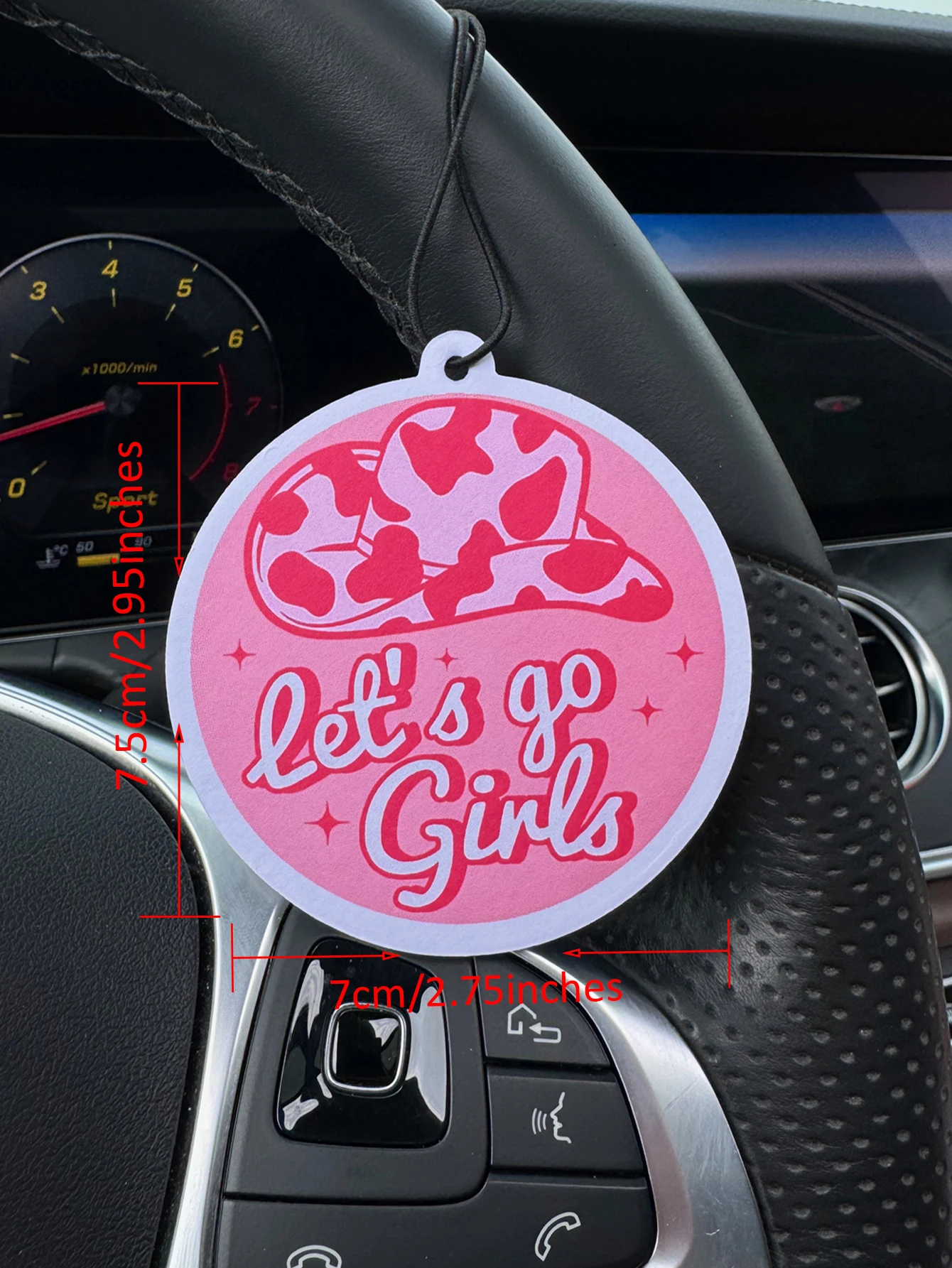 Let's Go Girls with Summer Hat Car Aromatherapy Sachets Tablets 