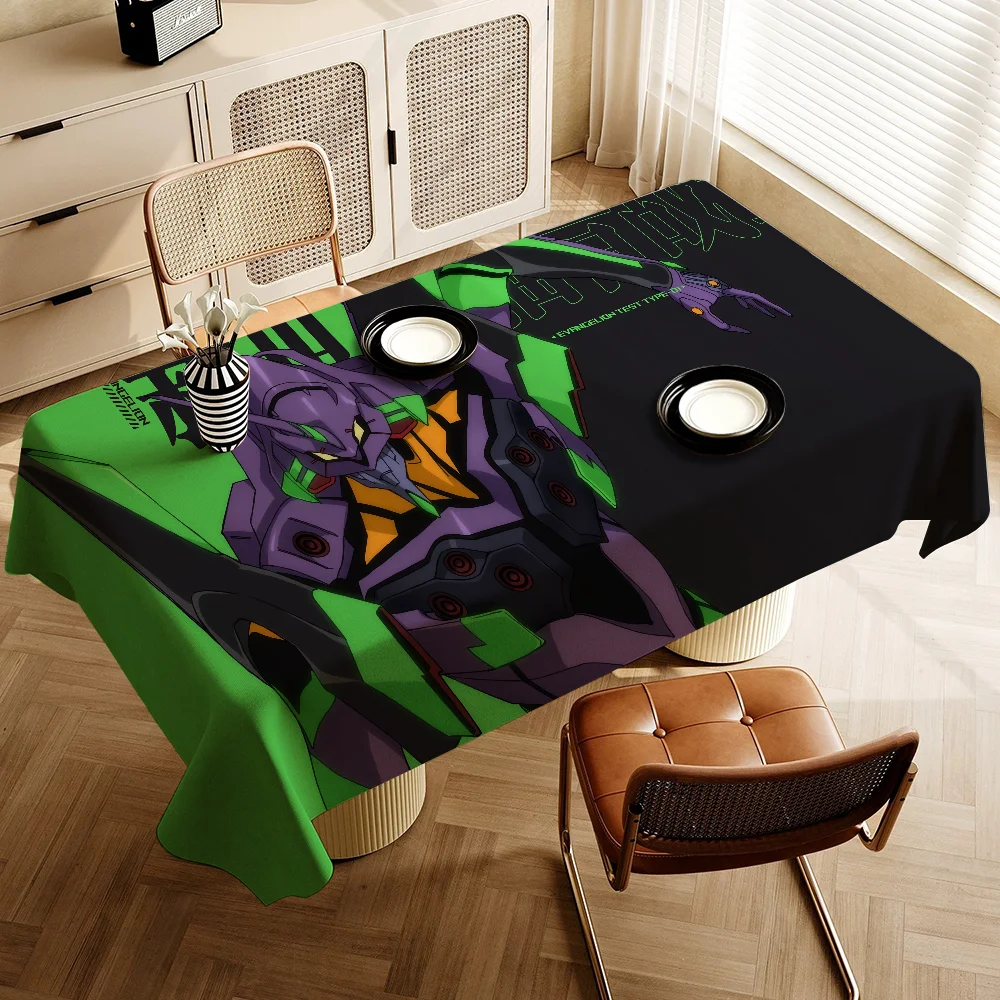 

N-Neon G-Genesis E-Evangelion аниме стол устойчивые к пятнам декоративные моющиеся скатерти из полиэстера для обеденных столов, вечеринок