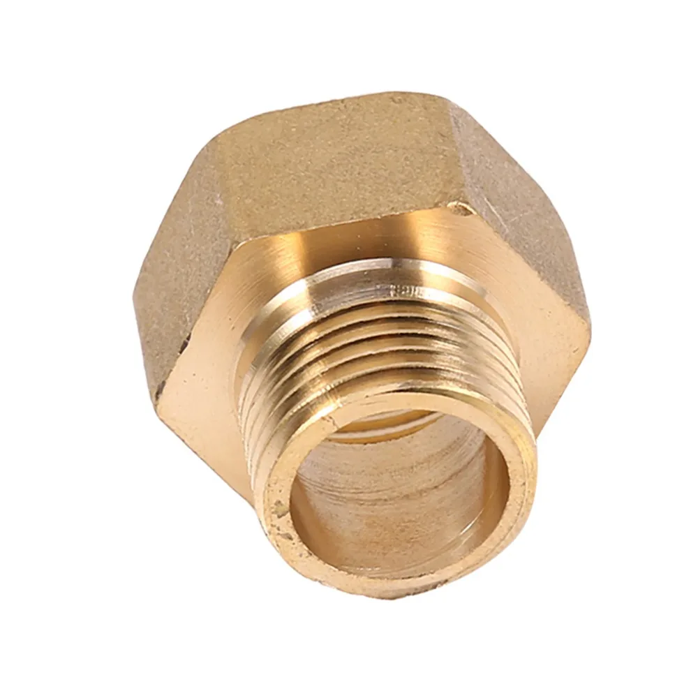 2PCS G1/2" Male to G3/4" Female Brass Pipe Reducer Brass Material Hex Head Design Hex Bushing Adapter Pipe Fitting Coupler