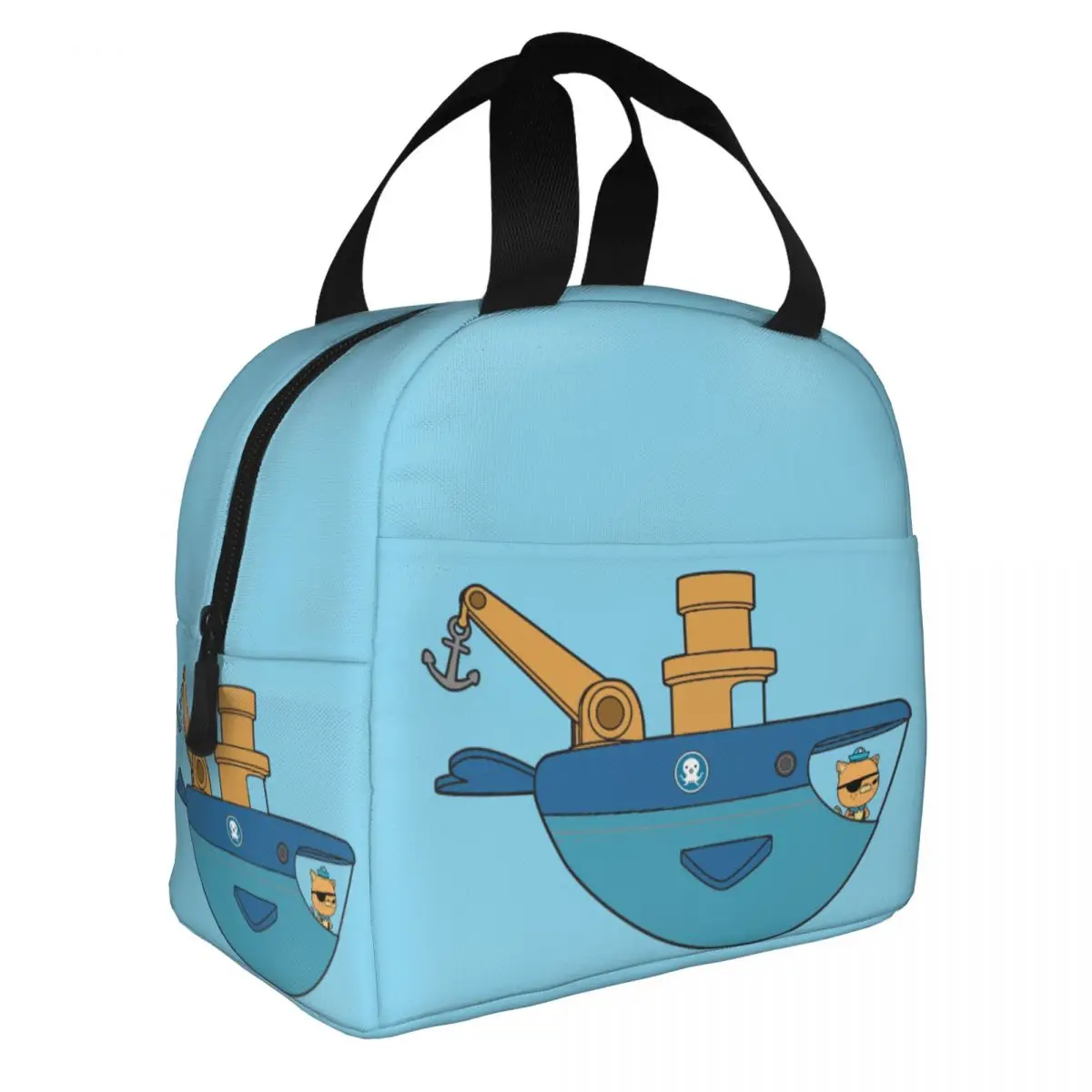 The Octonauts Insulated Lunch Bags Cooler Bag Reusable Cartoon Anime Kwazii Large Lunch Box Tote for Men Women College Travel