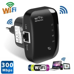 Repetidor WIFI inalámbrico de 300Mbps, extensor remoto, amplificador 802.11N