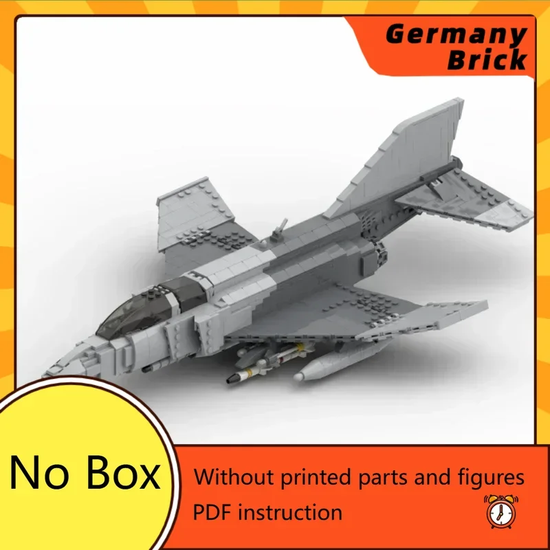 

Moc Building Bricks Military Aircraft Model F-4G Wild Weasel Fighter Technology Blocks Gifts Christmas Toys DIY Sets Assembly