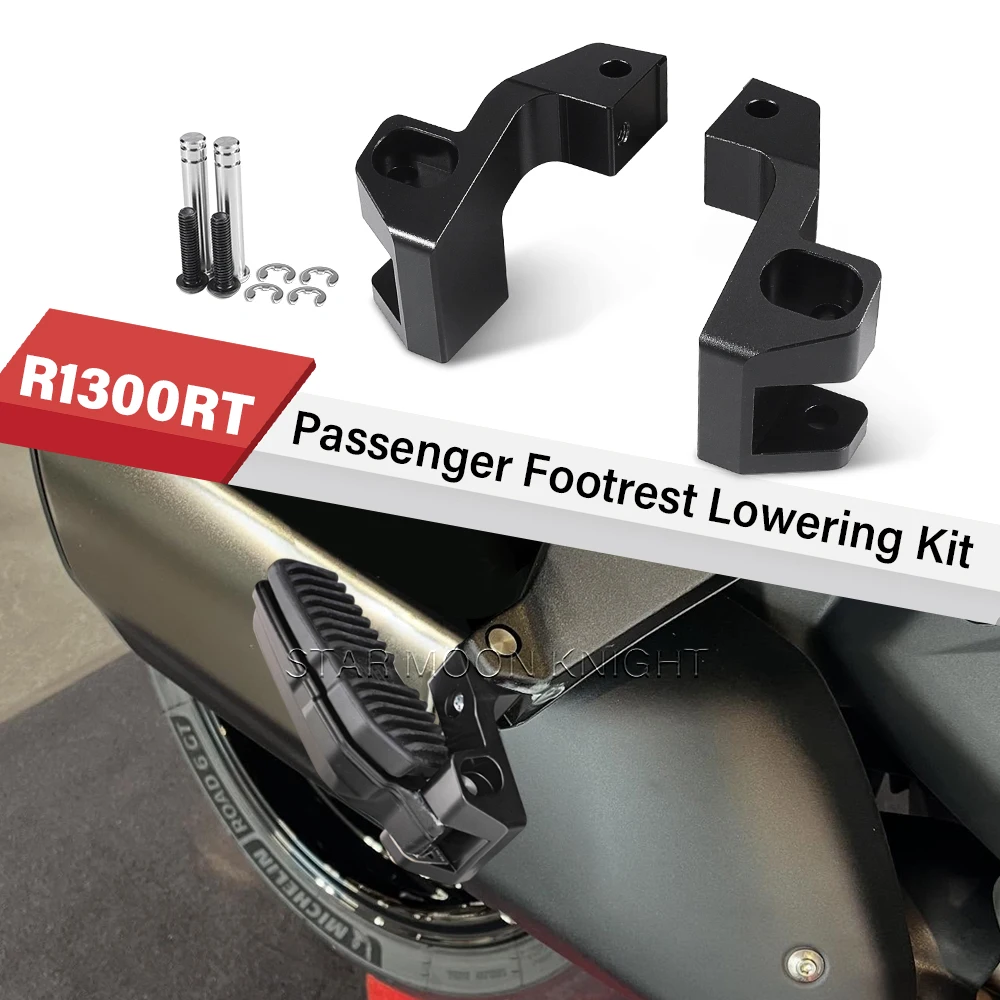Image of Für BMW R1300RT R1300RT 2025 2026 Zubehör Passagier Fußstütze Tieferlegung Umzug Fußrasten Fußrasten Tieferlegungssatz