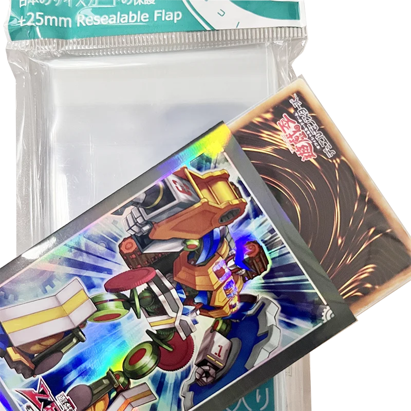 ICO New CPP Material Japanese Sized Game Yu-Gi-Oh Small Sized 60x87mm Sealable Card Film Transparent Clear Sleeves 100 Pieces