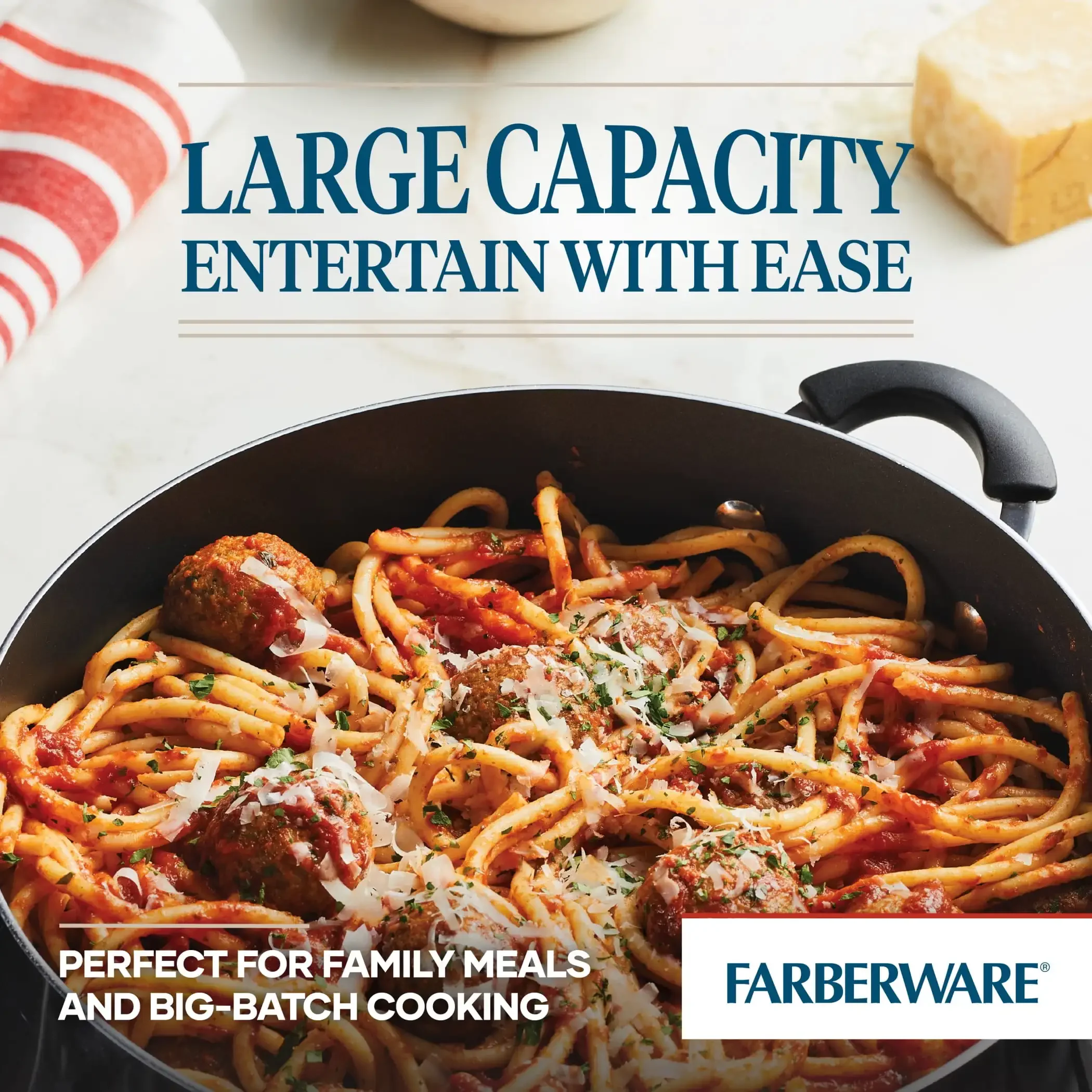 Panela antiaderente preta de 8QT e forno holandês, fácil limpeza e segura para máquina de lavar louça para sopas, ensopados e massas, aquecimento uniforme