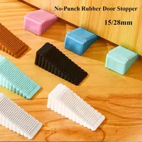 Safety Silicone Door Stop Block Wedge  Stop Door Stopper Home Offices Door Rear Retainer Impact Stopper Rubber Stops No Drill