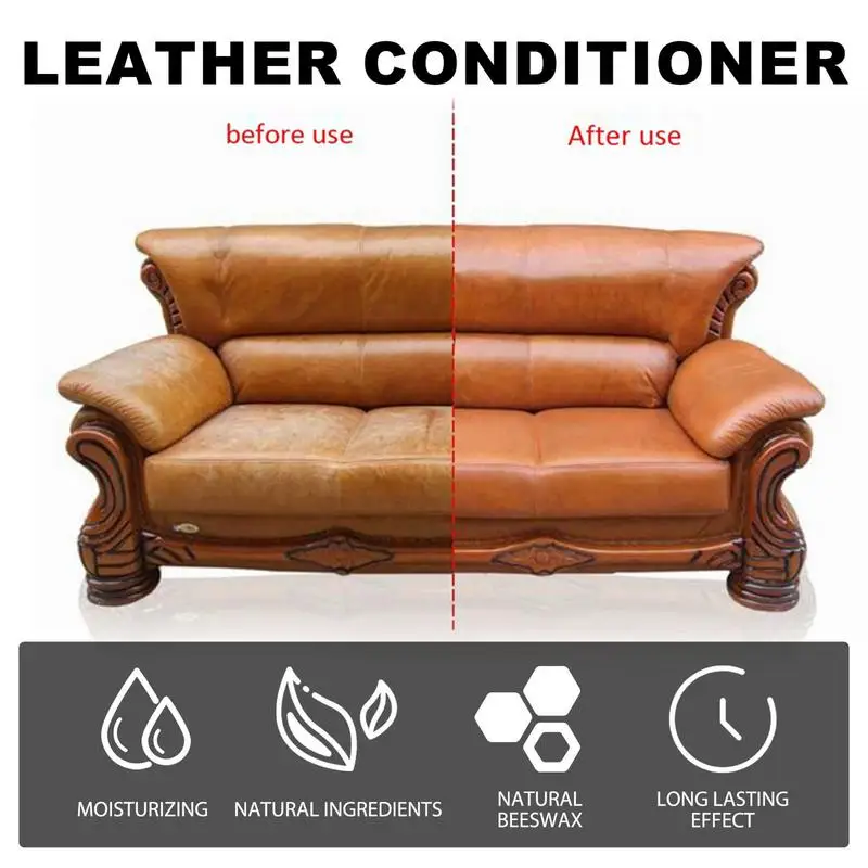 Leather Conditioner For Couch 3.52 Oz Leather Repair Kit For Furniture Waterproof Quick Dry Leather Restorer Repair Kit Soften