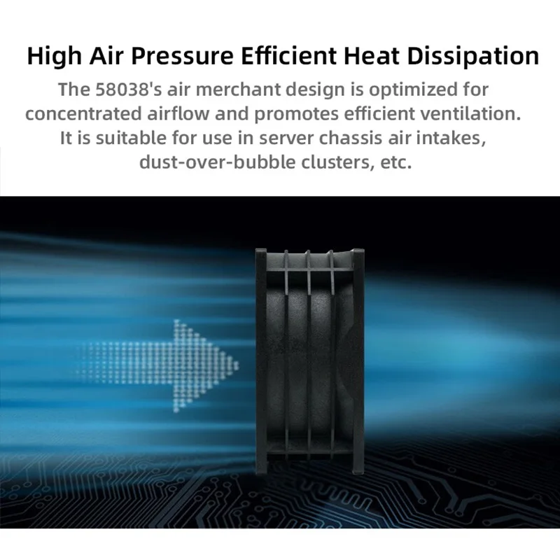 Imagem -04 - Ventilador de Caixa de Computador Arctic 80 mm 8cm 12v 4pin Pwm Grande Volume de ar 7000rpm Ventilador de Resfriamento para Interruptores de Roteadores de Chassi de Servidor Etc.